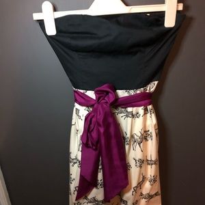 Anthropologie strapless dress
